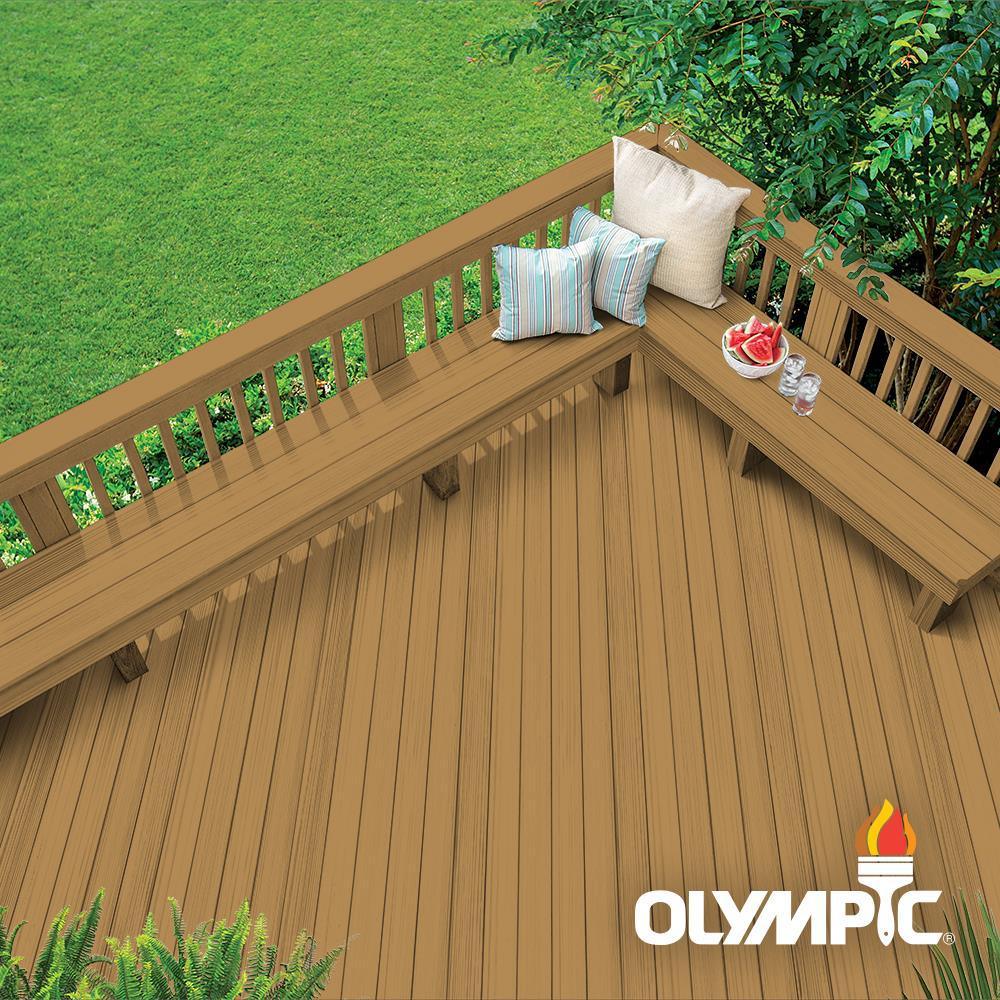 Olympic Maximum 5 gal. Cedar Solid Color Exterior Stain and Sealant in One - Super Arbor