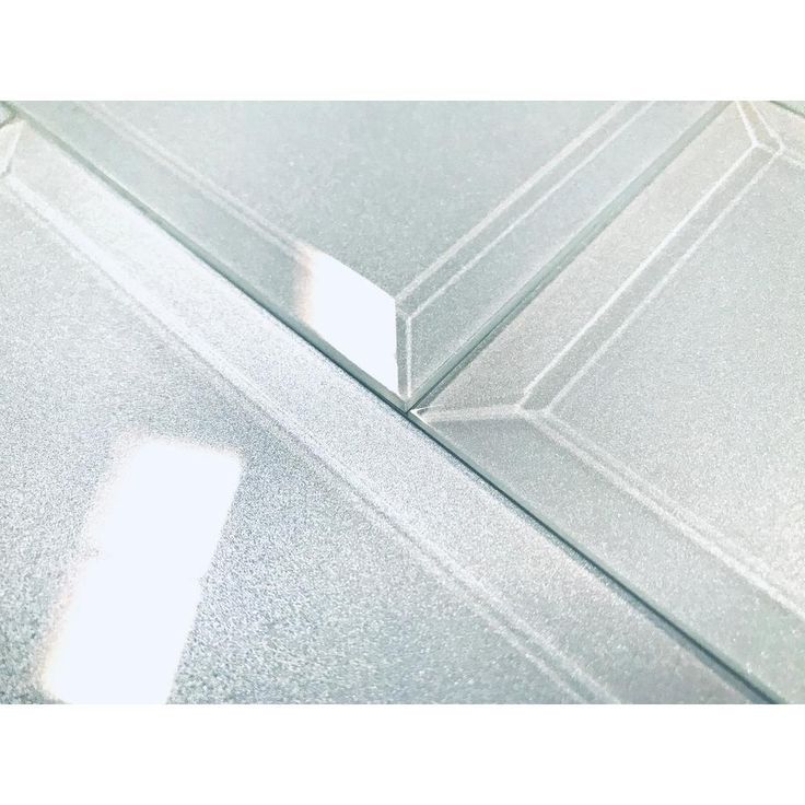 ABOLOS Frosted Elegance Blue Subway 3 in. x 6 in. Glossy Glass Subway Tile (1 sq. ft.)