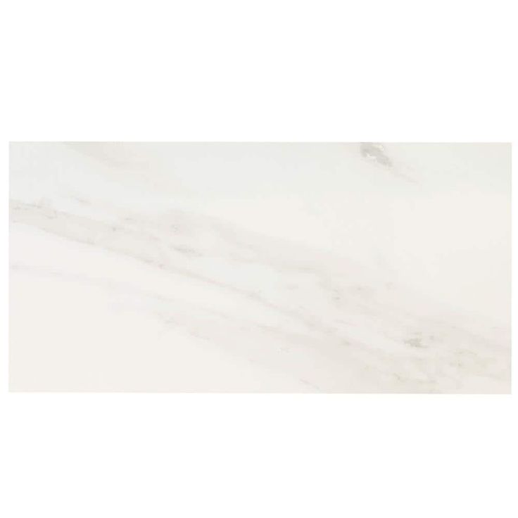MSI Kolasus White 12 in. x 24 in. Polished Porcelain Floor and Wall Tile (16 sq. ft./case)