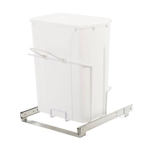 Knape & Vogt 35-Quart Plastic Pull Out Trash Can