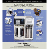 12-Cup White FlexBrew 2-Way Coffee Maker