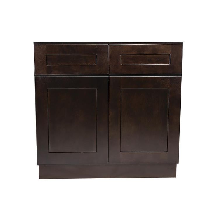 Brookings Plywood Ready to Assemble Shaker 48x34.5x24 in. 2-Door 2-Drawer Base Kitchen Cabinet in White