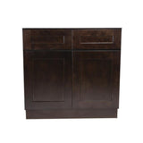 Brookings Plywood Ready to Assemble Shaker 48x34.5x24 in. 2-Door 2-Drawer Base Kitchen Cabinet in White