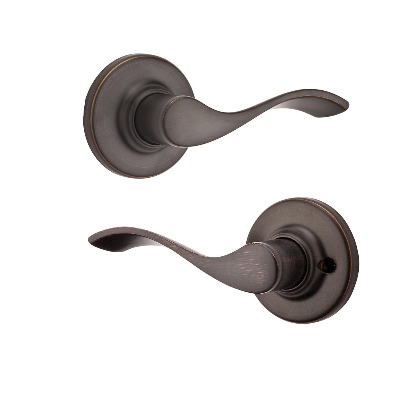 Kwikset Balboa Venetian Bronze Passage Lever – Right or Left Handed