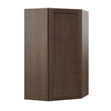 Shaker Assembled 24x30x12 in. Diagonal Corner Wall Kitchen Cabinet in Satin White