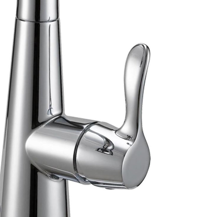 EZ-FLO Tuscany Chrome 1-Handle Deck-Mount Pull-Down Handle Kitchen Faucet (Deck Plate Included)