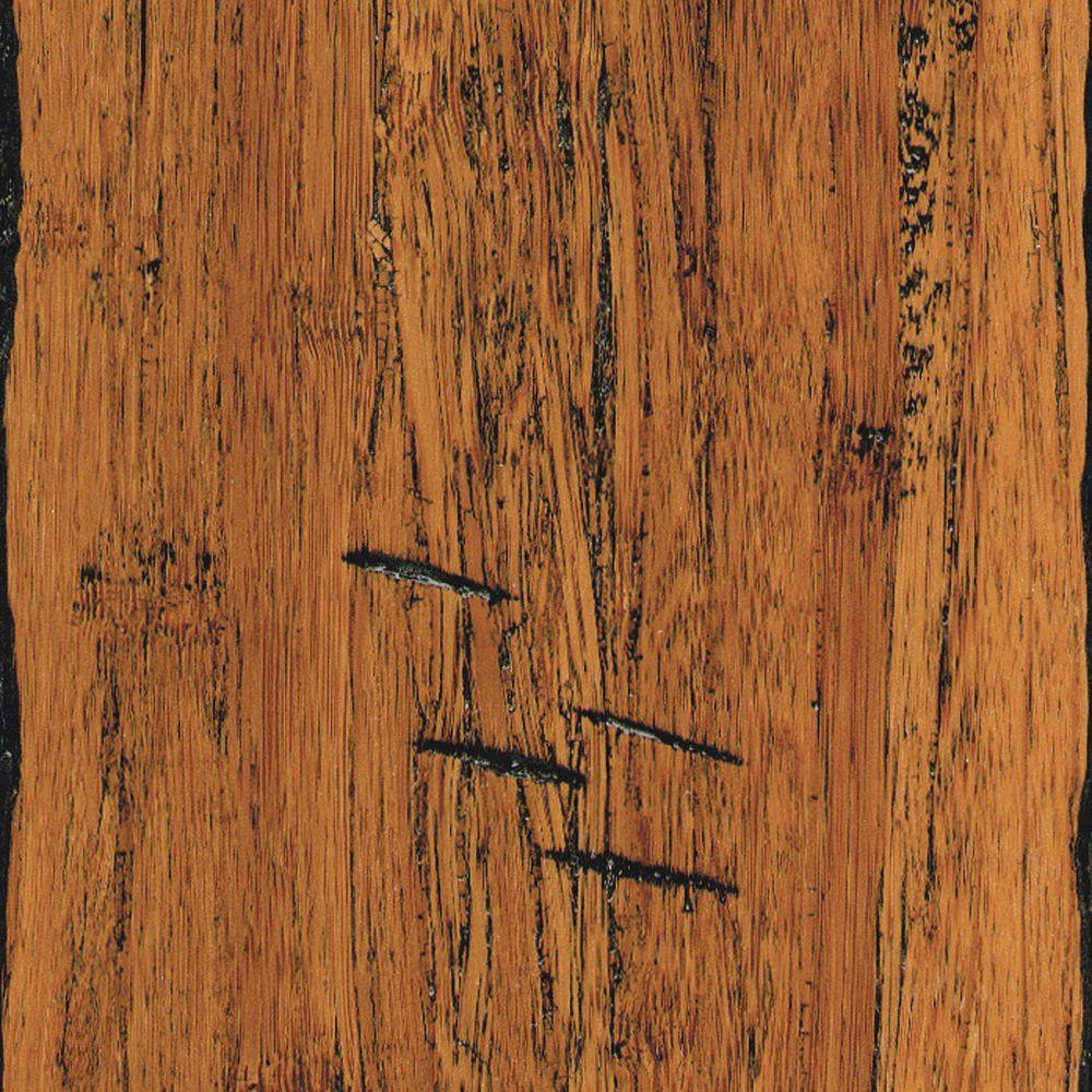 Home Legend Distressed Strand Woven Harvest 3/8 in. x 5-1/8 in. Wide x 36 in. Length Click Lock Bamboo Flooring (25.625 sq.ft./case) - Super Arbor