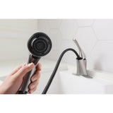 Mistos Single-Handle Pull-Out Laundry Utility Faucet in Vibrant Stainless - Super Arbor