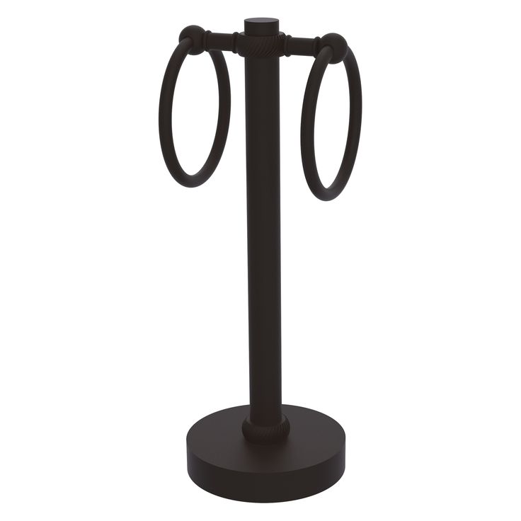 Allied Brass Oil-Rubbed Bronze Freestanding Countertop Towel Ring