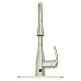 Motion Activated Single-Handle Pull-Down Sprayer Kitchen Faucet in Matte Black - Super Arbor