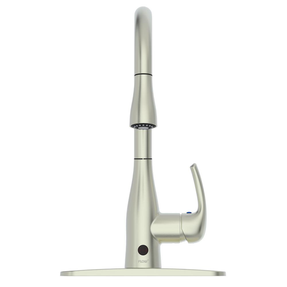 Motion Activated Single-Handle Pull-Down Sprayer Kitchen Faucet in Oil Rubbed Bronze - Super Arbor