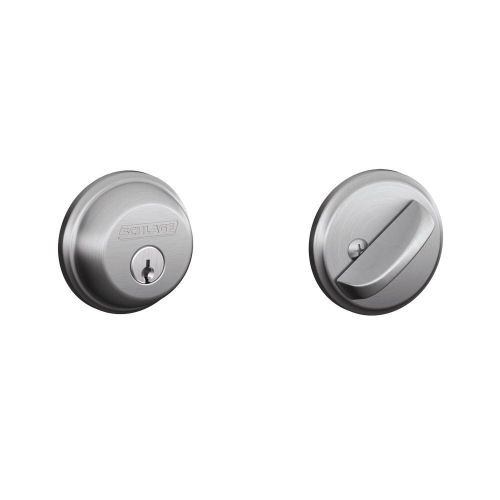 Satin Nickel Single Cylinder Deadbolt - Super Arbor