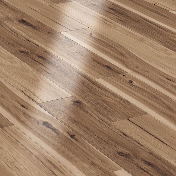 STAINMASTER PetProtect Cheltenham Hickory 12-mm T x 7-1/2-in W x 50-in L Waterproof Wood Plank Laminate Flooring (23.69-sq ft / Carton)