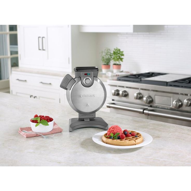 Single Waffle Stainless Steel Belgian Waffle Maker