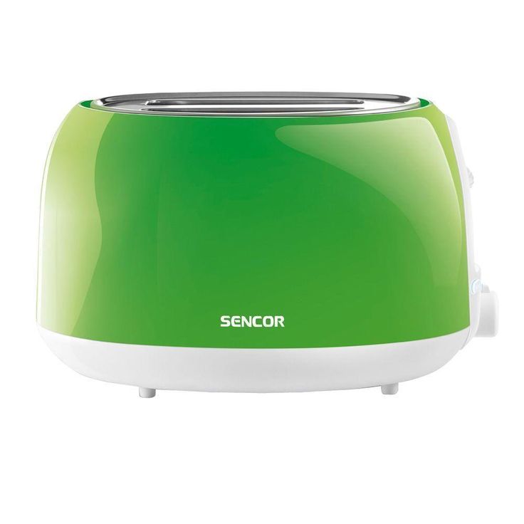 2-Slice Solid Green Long Slot Toaster