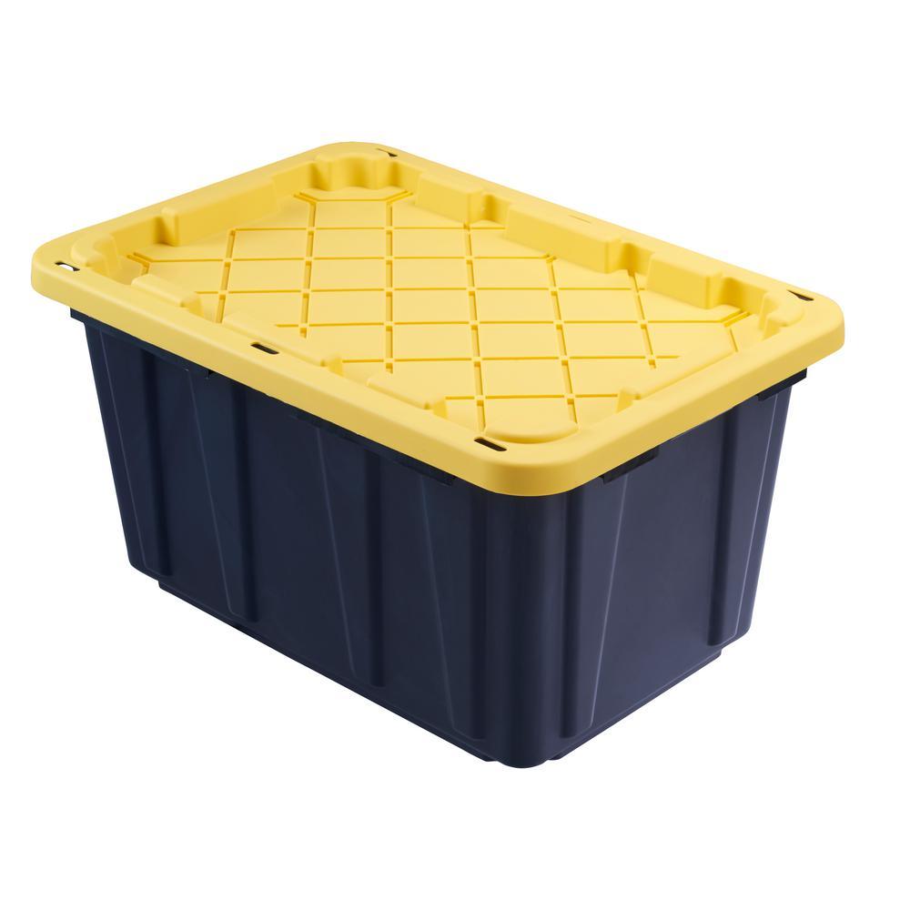 27 Gal. Tough Storage Bin in Black - Super Arbor