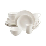 Kempton 32-Piece White Stoneware Dinnerware Set (Service for 8)