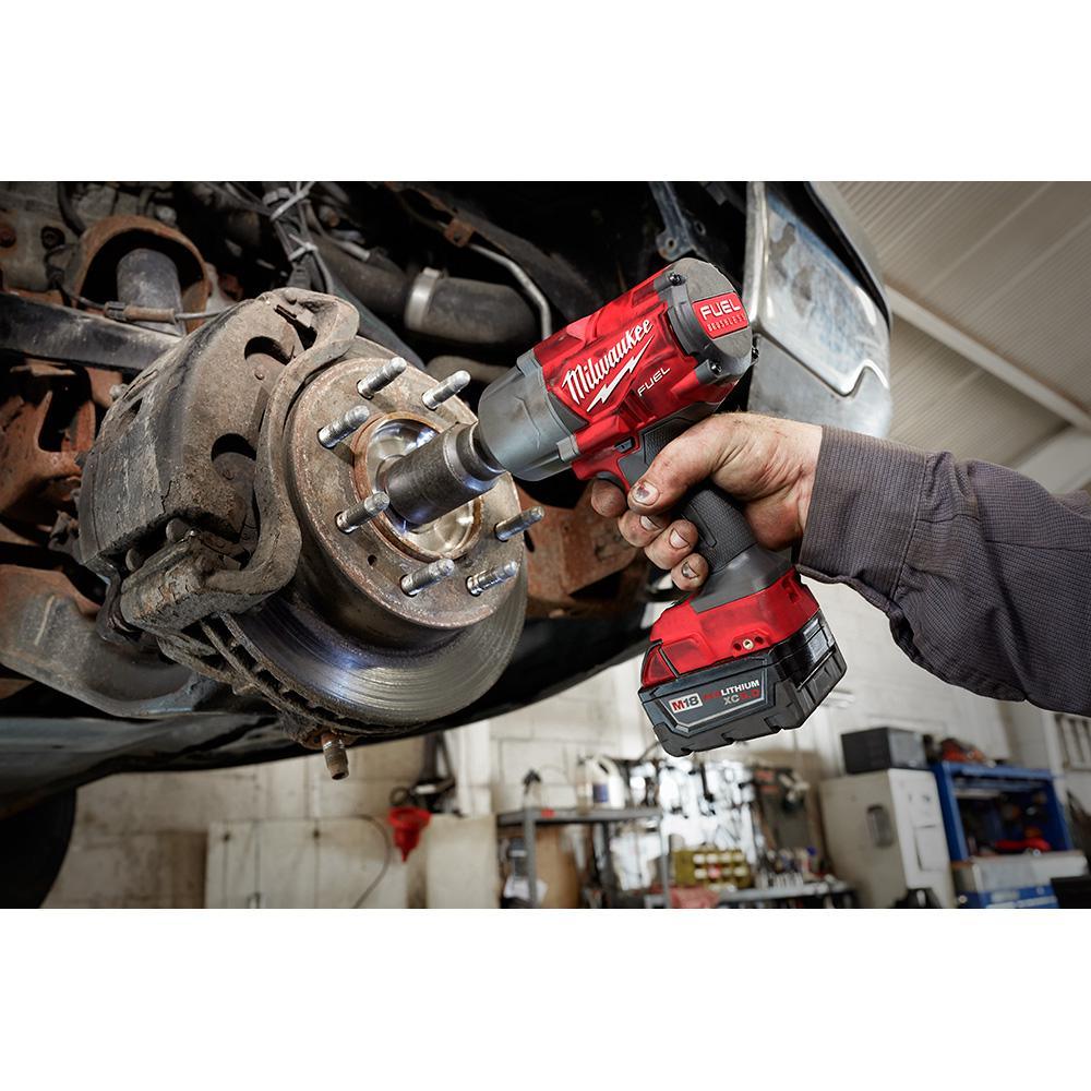 M18 FUEL 18-Volt 1/2 in. Lithium-Ion Brushless Cordless Impact Wrench w/ Friction Ring & Bandsaw w/ Two 6.0Ah Batteries - Super Arbor