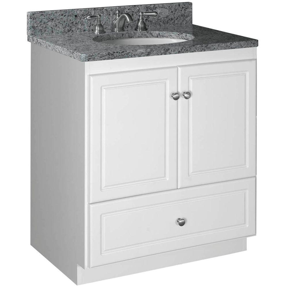Ultraline 48 in. W x 21 in. D x 34.5 in. H Vanity Cabinet Only in Satin White - Super Arbor