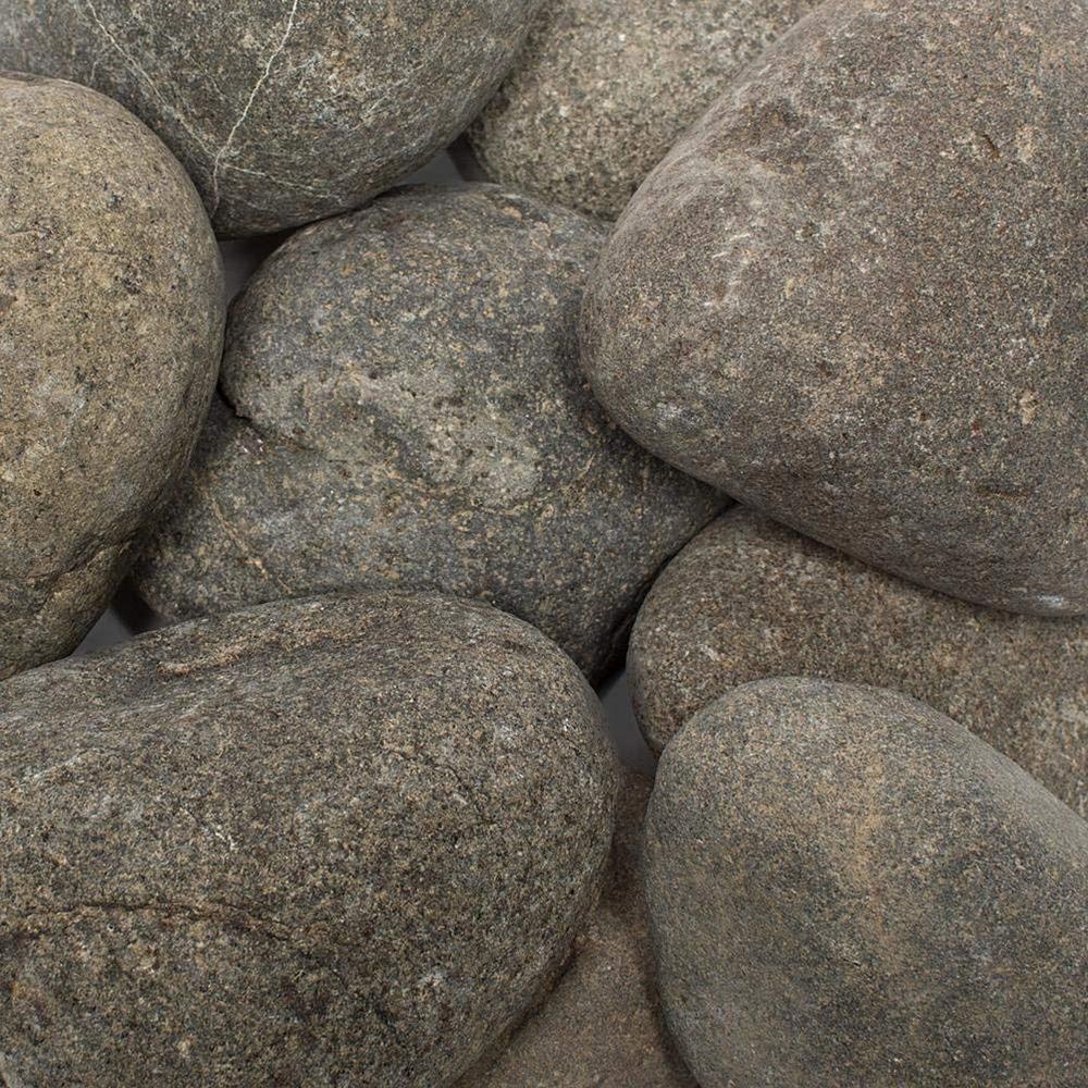 Rain Forest 1 in. to 3 in., 2200lb. Grey Caribbean River Pebbles Super Sack - Super Arbor