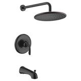 Meno Series Single-Handle 1-Spray Tub and Shower Faucet in Brushed Nickel - Super Arbor
