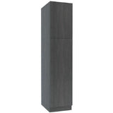 Cambridge 18-in W x 96-in H x 24-in D Carbon Marine Wood Engineered Wood Door Pantry Stock Cabinet