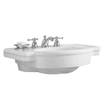 American Standard Retrospect 27 in. W Pedestal Sink Basin in White - Super Arbor