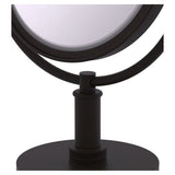 Allied Brass 8-in x 15-in Oil-Rubbed Bronze Double-Sided Magnifying Countertop Vanity Mirror