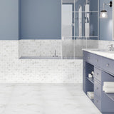 Michelangelo Calacatta Rectified 12 in. x 24 in. Porcelain Floor and Wall Tile (425.6 sq. ft. / pallet) - Super Arbor