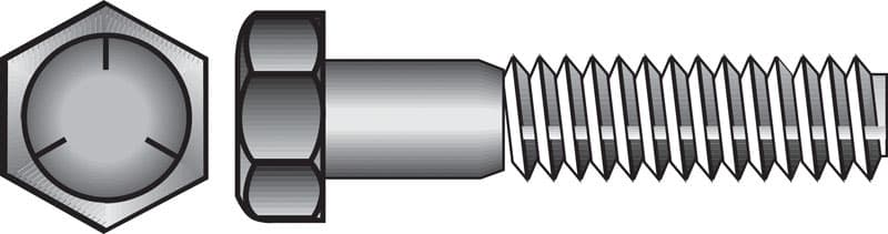 Hillman 5/16 in. Diameter x 1/2 in. Length Grade 5 Heat-Treated Zinc Steel Hex Head Cap Screw, 100-Pack