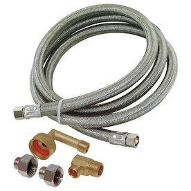 EASTMAN 8-ft L 3/8-in Compression Inlet x 3/8-in Outlet Stainless Steel Dishwasher Connector