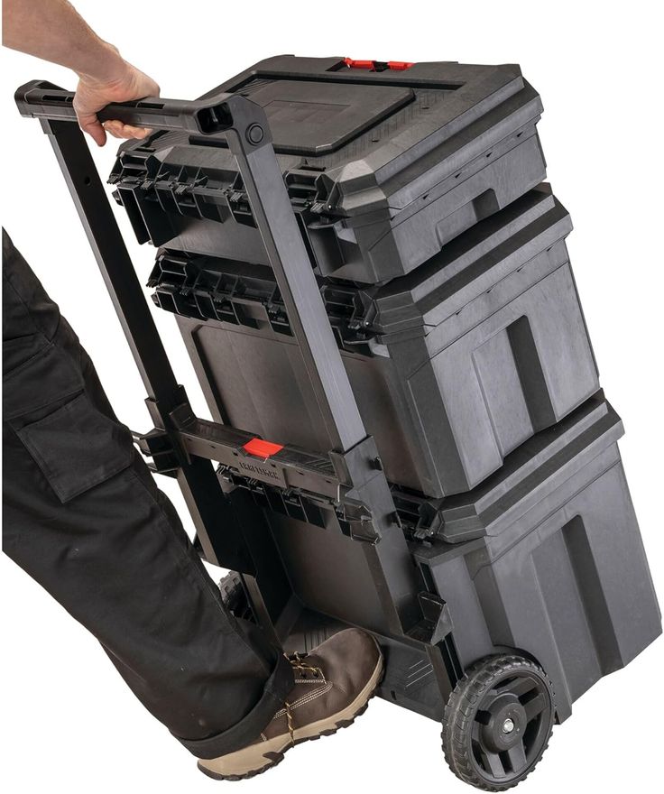 CRAFTSMAN TRADESTACK System 22.5-in Black Structural Foam Lockable Tool Box