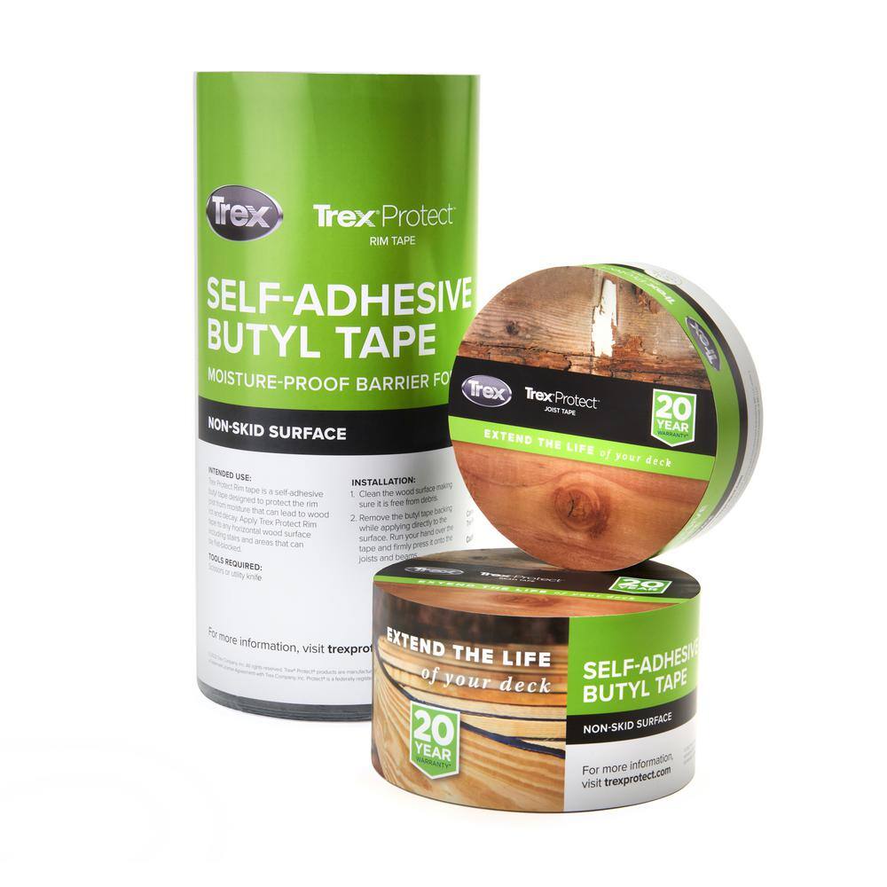 Trex 11 in. x 50 ft. Rim Tape Self-Adhesive Butyl Tape
