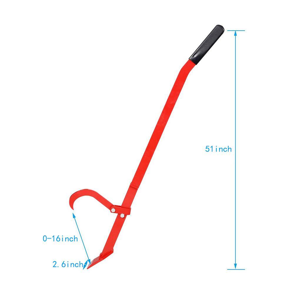 51 in. Red Steel Heavy-Duty Tree Felling Lever