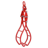 4 Claw Red Timber Log Lifting Logging Tongs Grabber Tong
