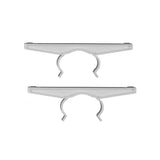 7 in. x 2.5 in. x .75 in. White Plastic Deck Rail Tray Brackets