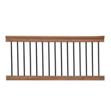6 ft. Aluminum and Redwood Preassembled Rail Kit