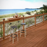 6 ft. Aluminum and Redwood Preassembled Rail Kit