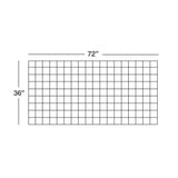 36 in. x 72 in. Wild Hog Black Metal Railing Panel (5-Pack)