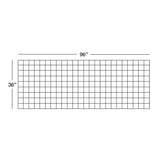 36 in. x 96 in. Wild Hog Black Metal Railing Panel (5-Pack)