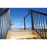 Pure View 39 in. H x 12.25 in. W Clear Full Glass Panel for Rail