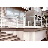 Pure View 39 in. H x 24.25 in. W Clear Full Glass Panel for Rail