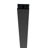 72 in. Matte Black Line Surface Mount Post