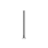 42 in. White Corner Surface Mount Post
