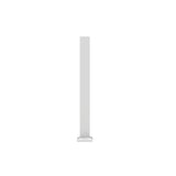 42 in. White Line Surface Mount Post