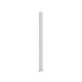 72 in. White End Surface Mount Post