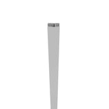 72 in. White Line Surface Mount Post