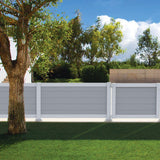 6 ft. x 3 ft. White Half Privacy Railing Panel Kit