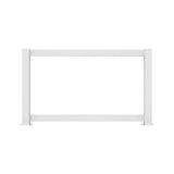 6 ft. x 3 ft. White Half Privacy Railing Panel Kit
