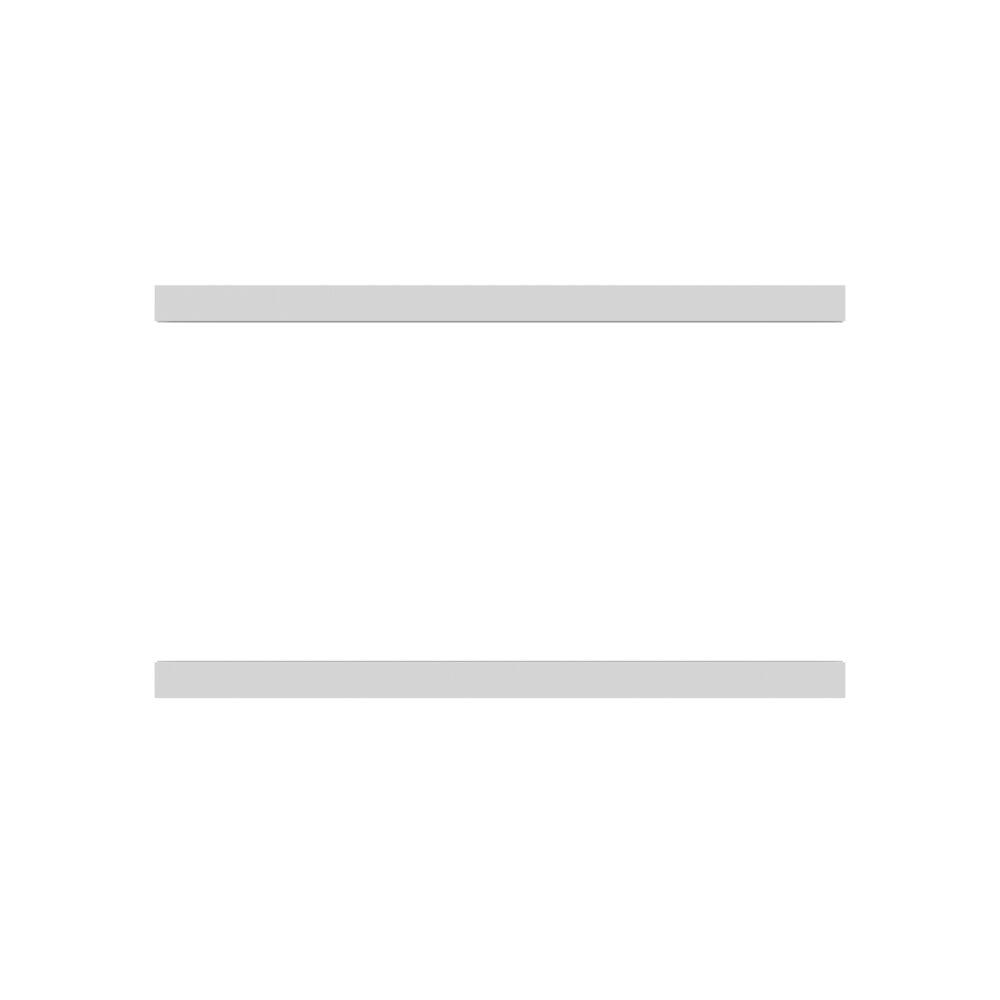 6 ft. x 3 ft. White Half Privacy Railing Panel Kit